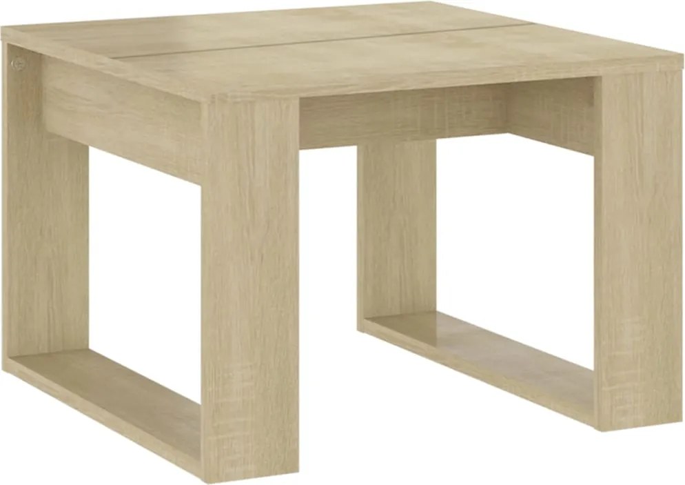 vidaXL sonoma tölgy színű szerelt fa kisasztal 50 x 50 x 35 cm