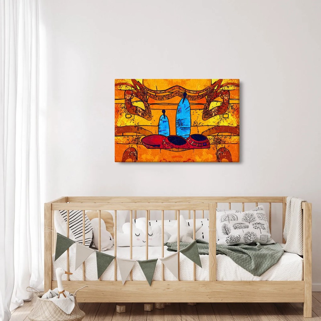 Kép - Ősi festészet (90x60 cm)