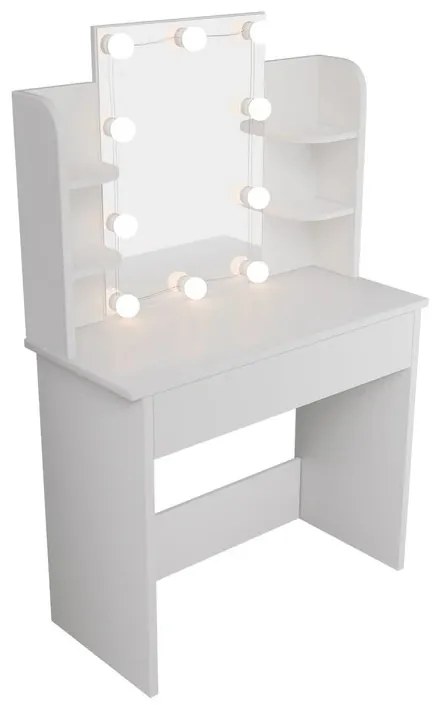 Juskys LED világítású fürdőszoba asztal - fehér
