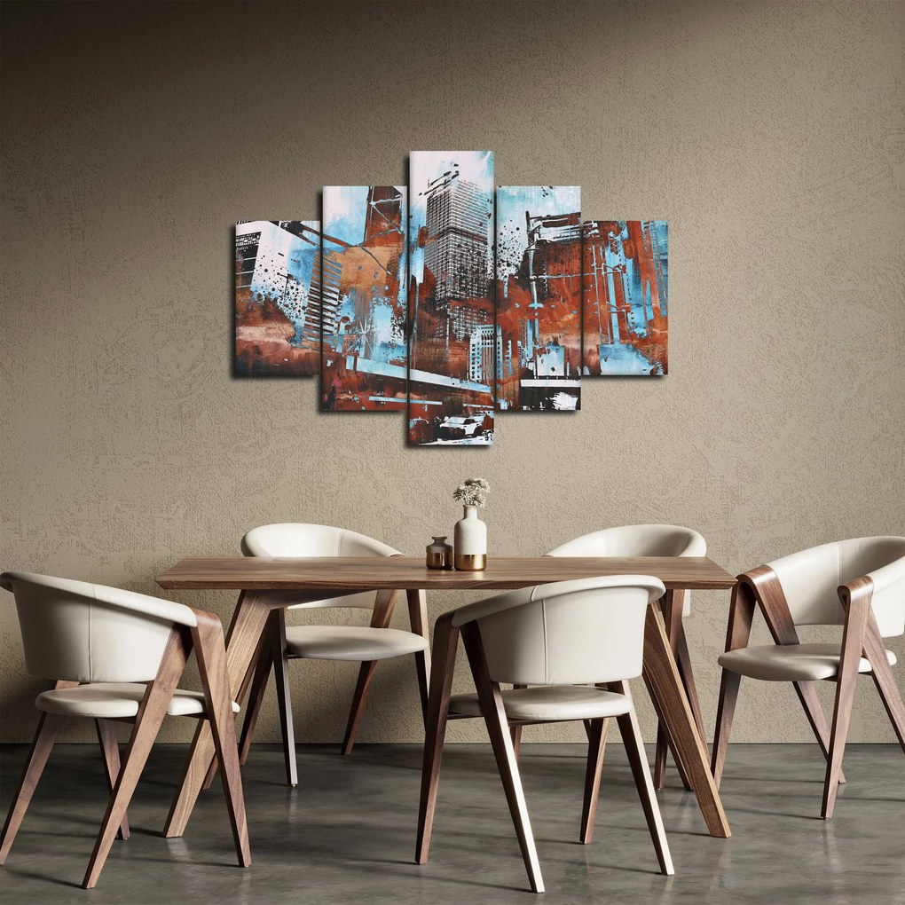 Kép - felhőkarcolók (150x105 cm)