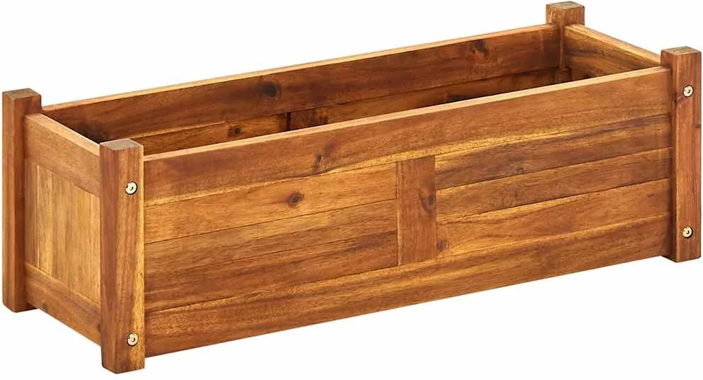 vidaXL akácfa kerti magaságyás 76 x 27,6 x 25 cm