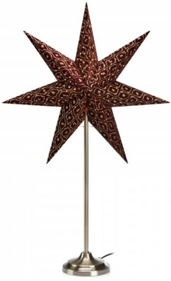 Markslöjd 705313 - Karácsonyi dekoráció BAROQUE 1xE14/25W/230V 65 cm Burgundi