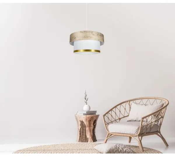 Csillár zsinóron RESSA 1xE27/60W/230V arany