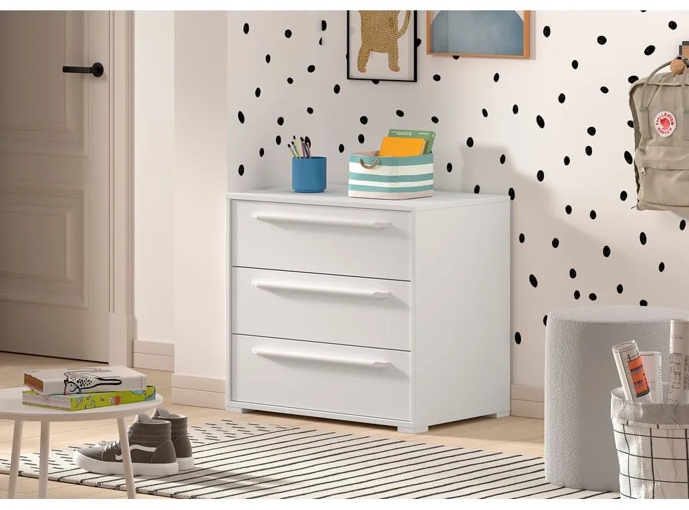 Fehér gyerek komód 68x62x43 cm Sam – Vipack