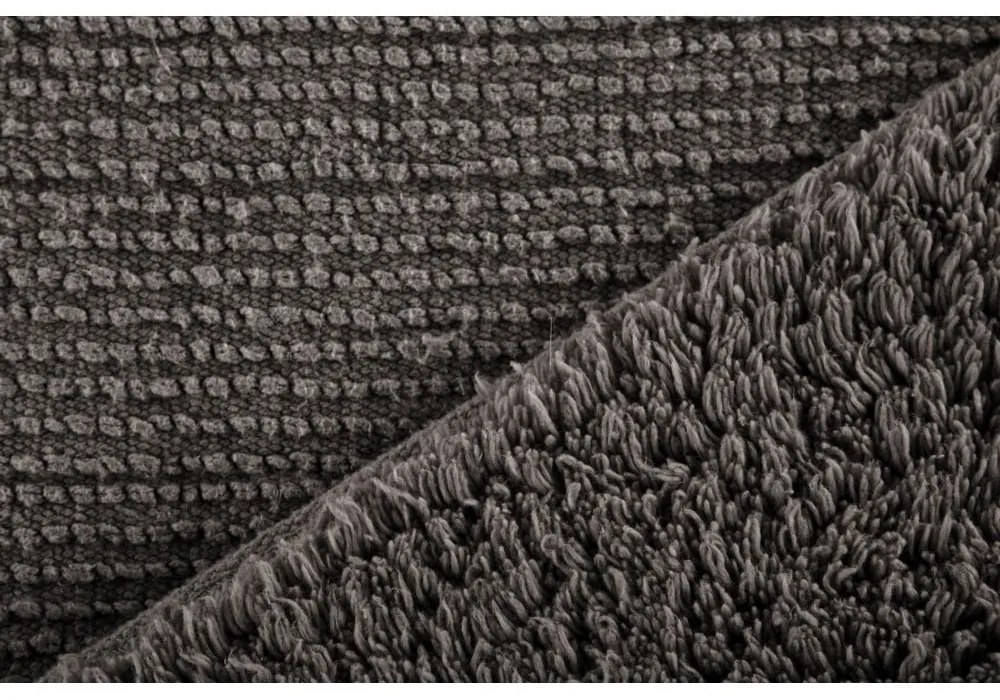 Luca szürke pamut fürdőszobaszőnyeg, 60 x 100 cm - Tiseco Home Studio