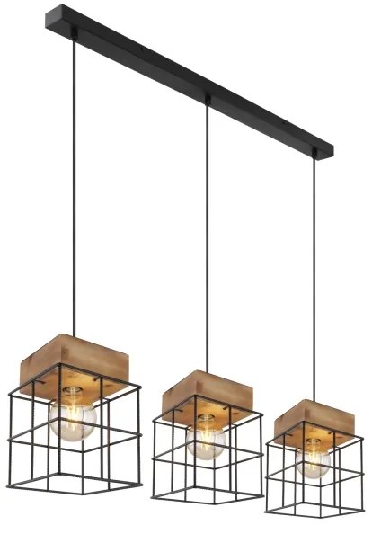 Globo 15530-3H - Csillár zsinóron MERRIL 3xE27/60W/230V