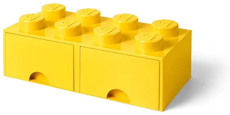 Sárga 2 fiókos tárolódoboz - LEGO®