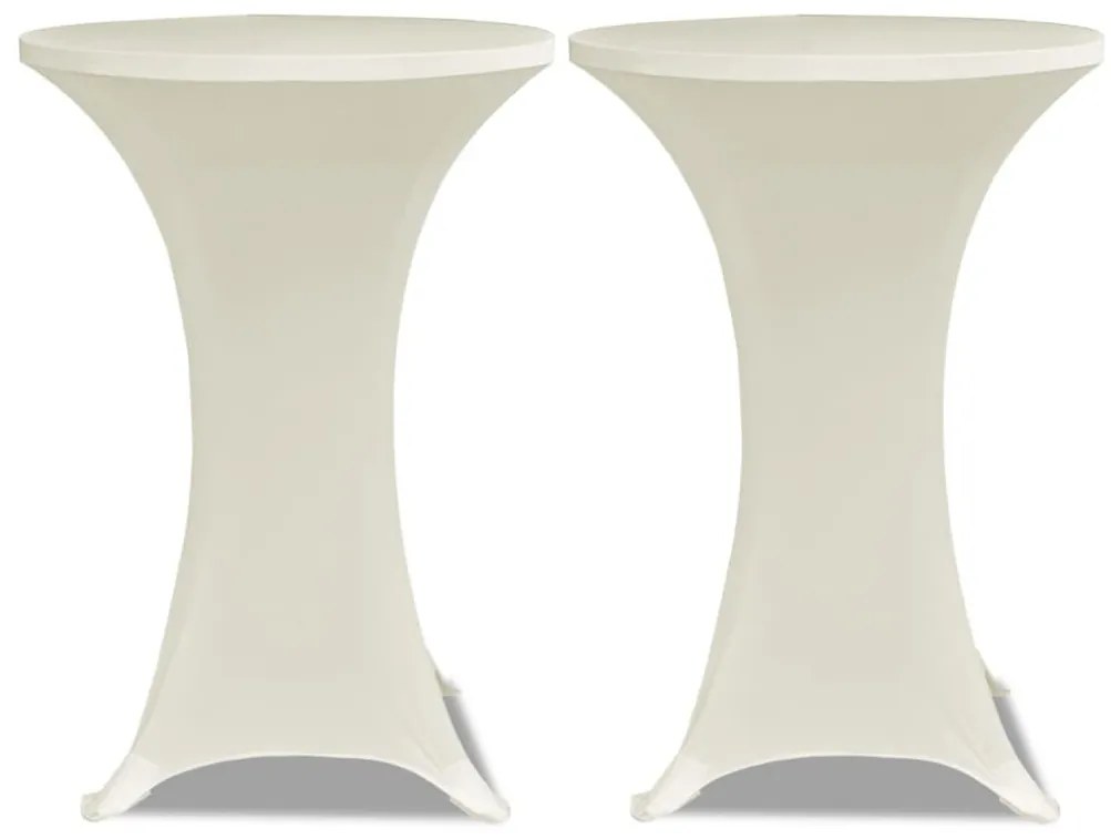 Állandó Asztali Burkolat Ø870 Krém Nyujtható 2 db