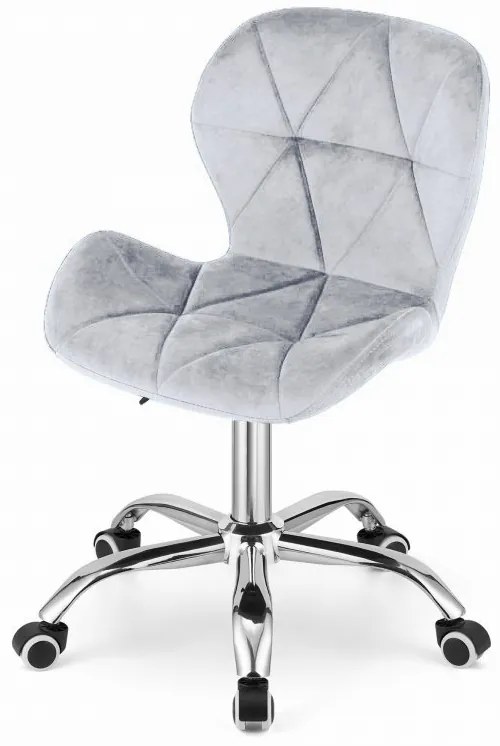 Dolgozószobai szett – összecsukható íróasztal ZARIMO 80×40 cm sonoma tölgy + irodai szék AVOLA VELVET világosszürke