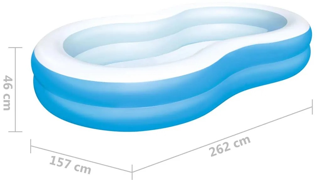 Bestway Big Lagoon családi medence 262 x 157 x 46 cm