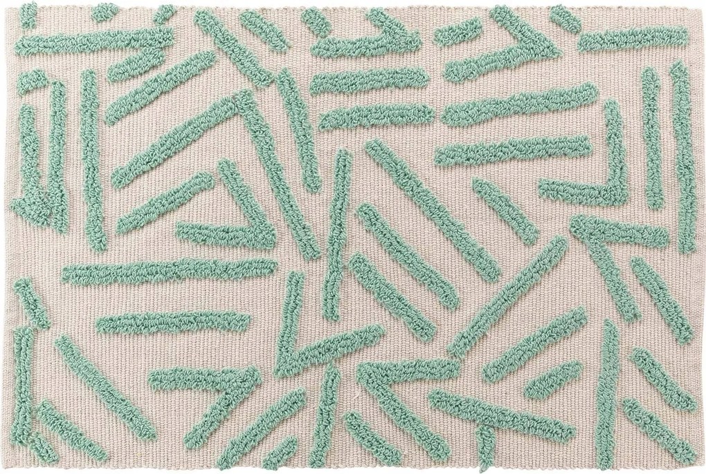 Steppelt Fürdőszobaszőnyeg 60x90 Zöld Dekoratív Fürdőszobaszőnyeg