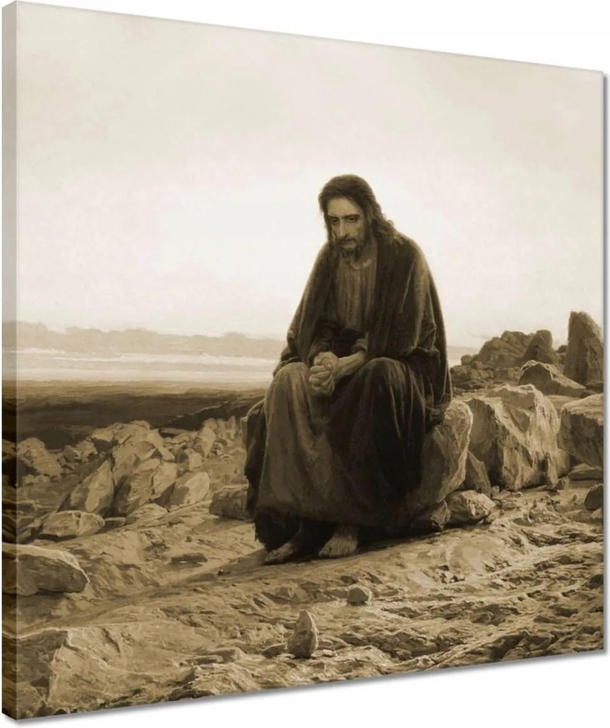 Vászonkép 40x40 Jézus a kertben Ima