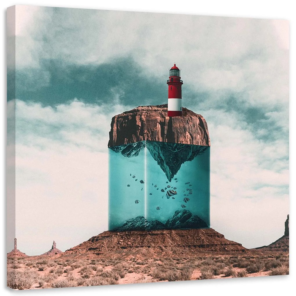 Gario Vászonkép Világ akvárium - Zehem Chong Méret: 30 x 30 cm