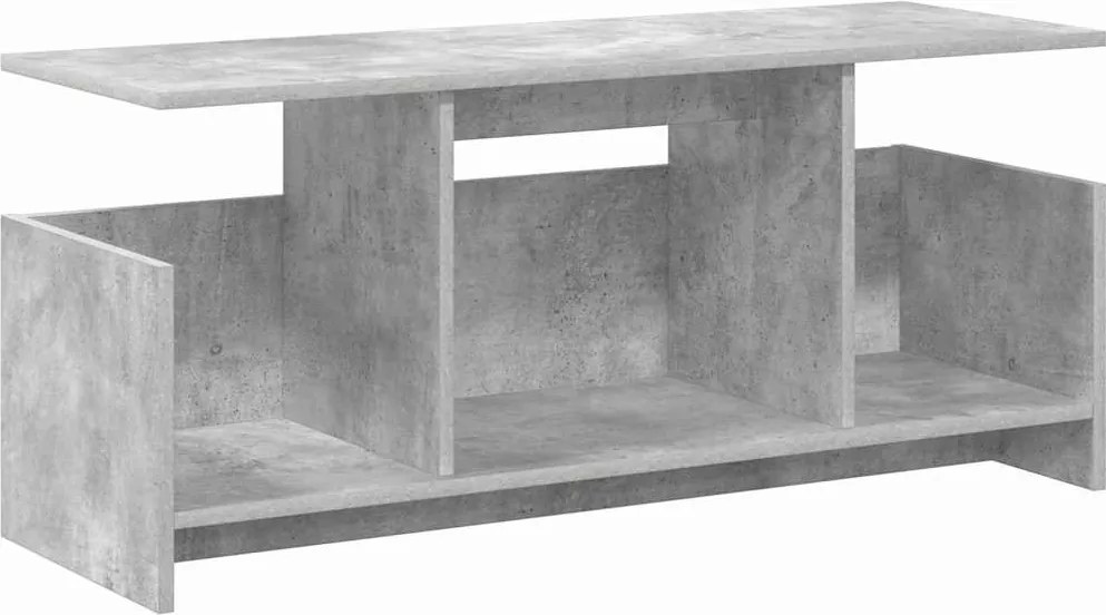 vidaXL TV állvány Beton Szürke 102 x 35 x 45 cm Faanyag