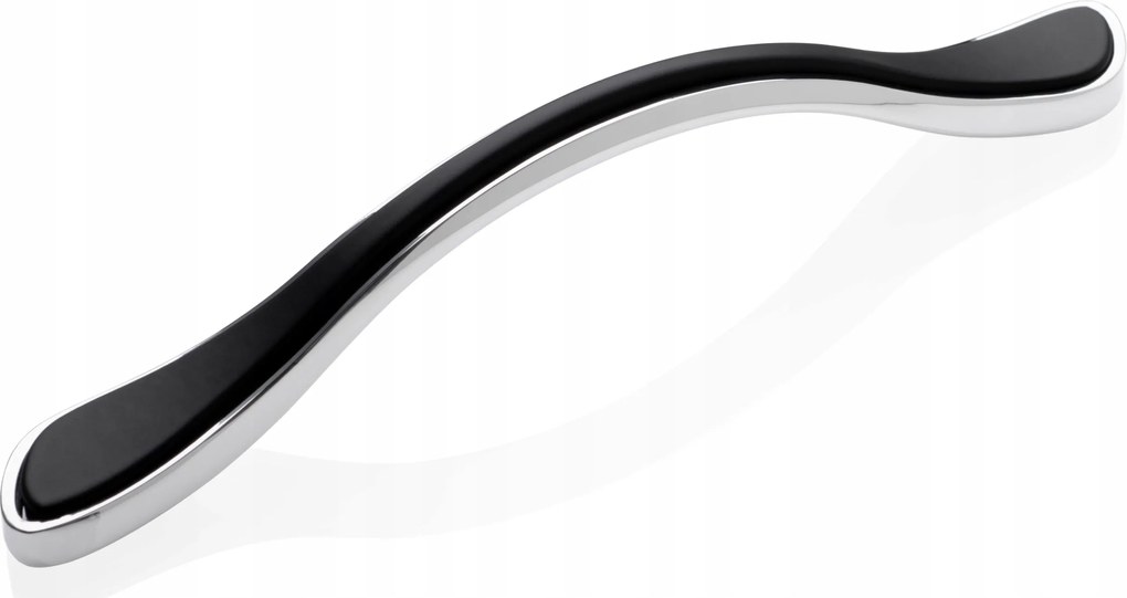 Modern Bútorfogantyú Tiaki fekete króm 96 mm