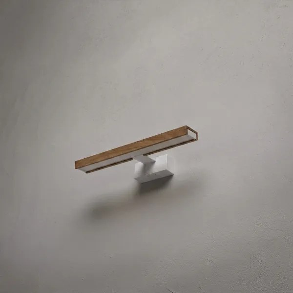 Brilagi - LED fürdőszobai tükörvilágítás 3 az 1-ben WOODY MIRROR LED/8W/230V IP44 fehér/tölgy