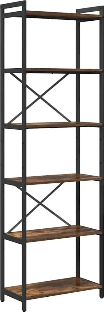 vidaXL Könyvespolc Füstölt tölgy 40 x 30 x 85 cm Faanyag