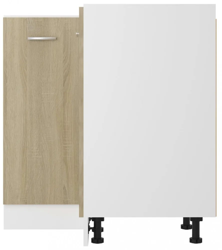 “Lyon” sonoma színű szerelt fa alsó sarokszekrény