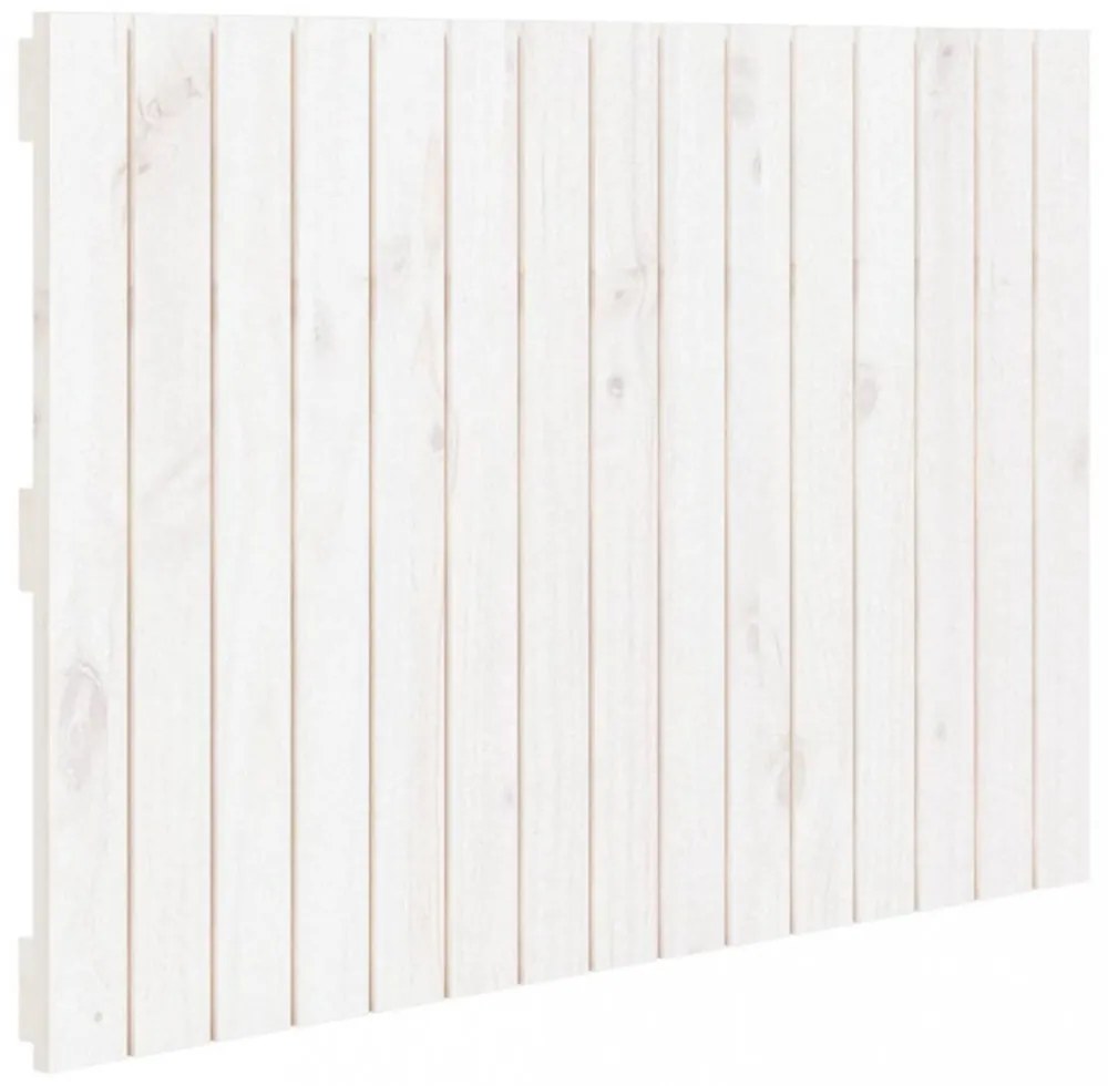 fehér tömör fenyőfa fali fejtámla 95,5 x 3 x 60 cm