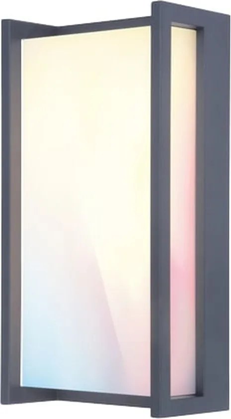 LUTEC 5193004118 QUBO Modern Kültéri Fali Lámpa Antracit LED IP44