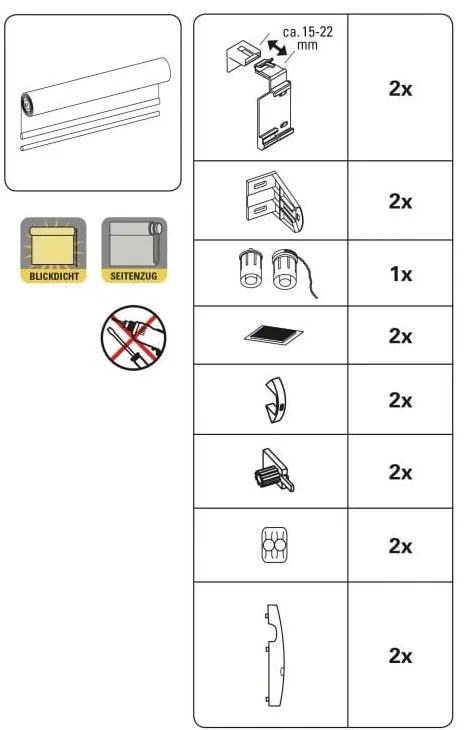 Fehér roló 42,5x150 cm Mini Termo – Gardinia
