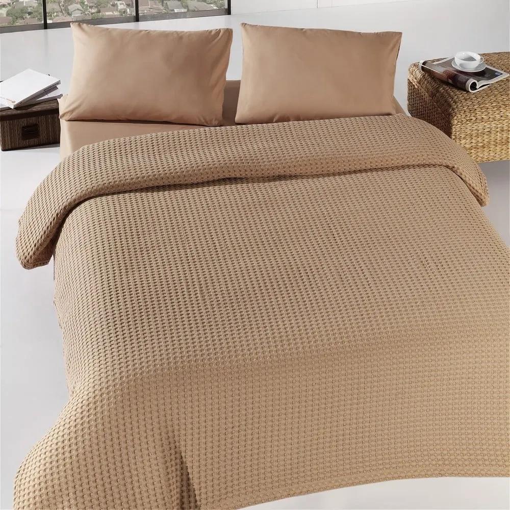 Burumcuk barna könnyű ágytakaró, 160 x 240 cm