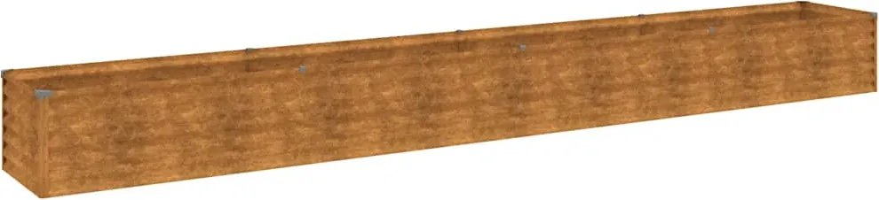 vidaXL Corten acél kerti magaságyás 386 x 50 x 36 cm