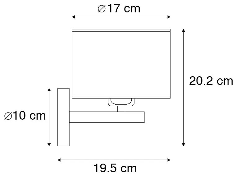 Modern fali lámpa fehér kerek - VT 1