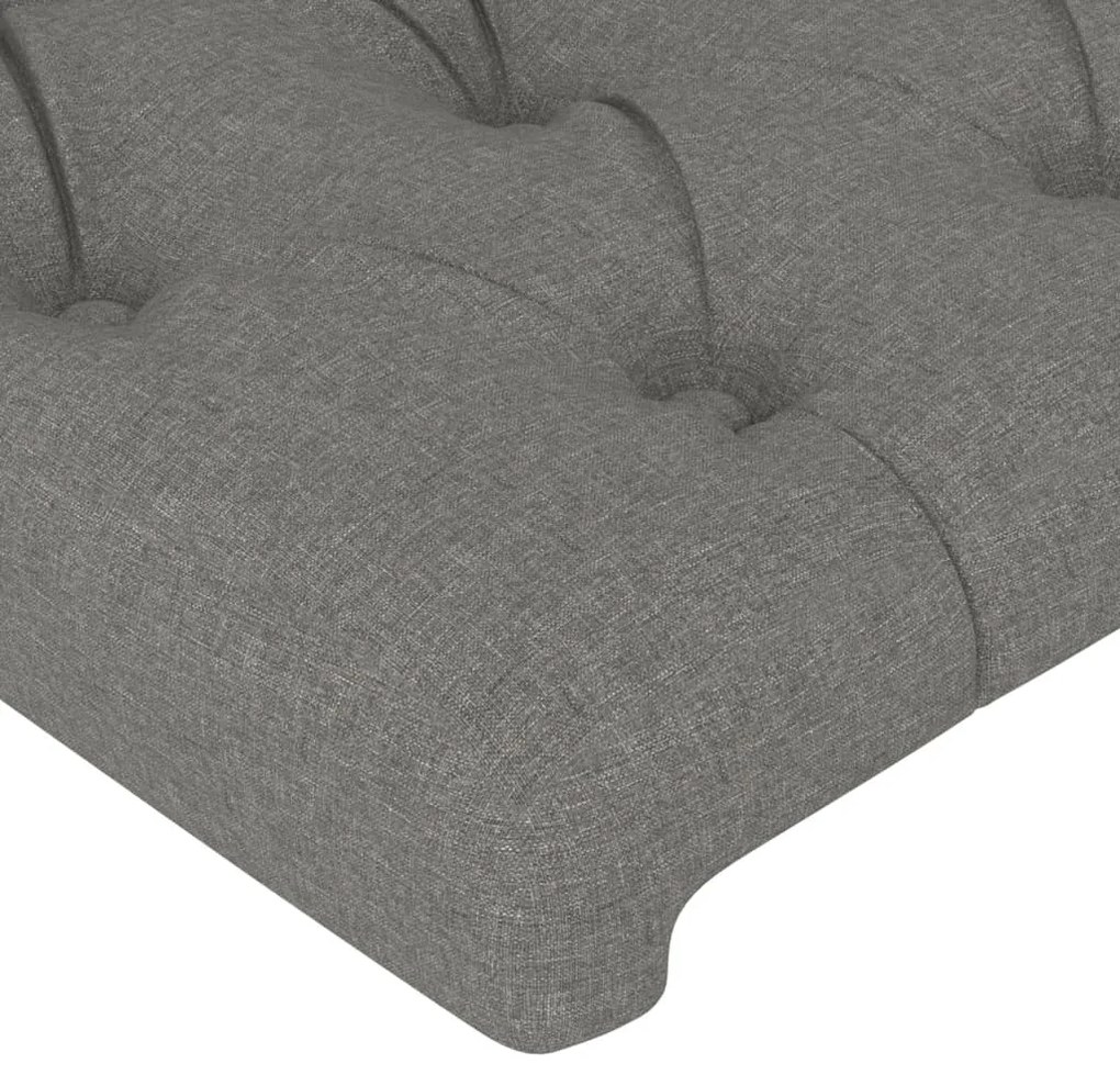 Fejtámla boxspring ágyhoz 90 cm sötétszürke