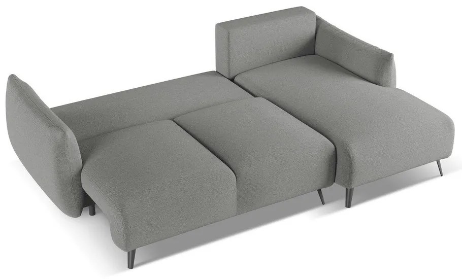 Világosszürke sarokkanapé (jobb oldali) Malie – Makamii