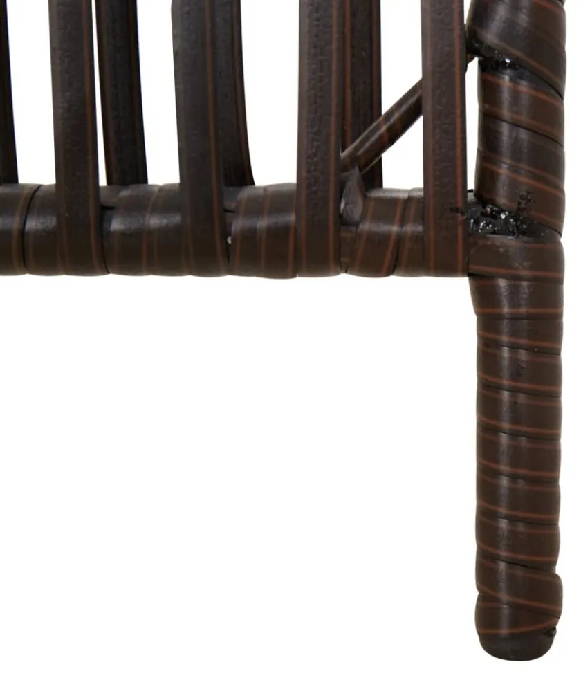 szürke 4 paneles polyrattan térelválasztó