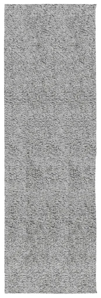 PAMPLONA szürke magas szálú bolyhos modern szőnyeg 80 x 250 cm