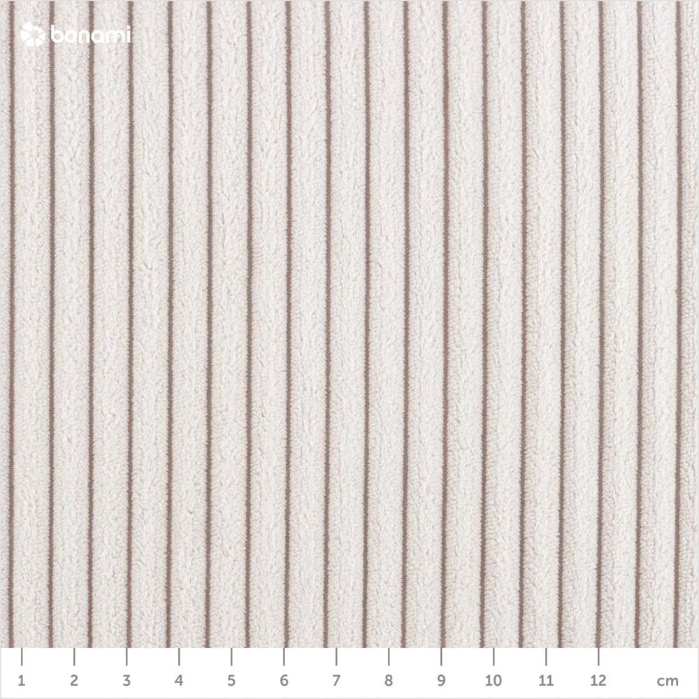 Bézs kárpitozott franciaágy 160x200 cm Mattis Cord – Meise Möbel