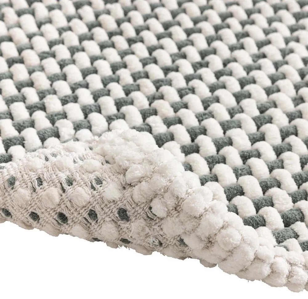 Zöld fürdőszobai kilépő 50x80 cm Rafael – douceur d'intérieur