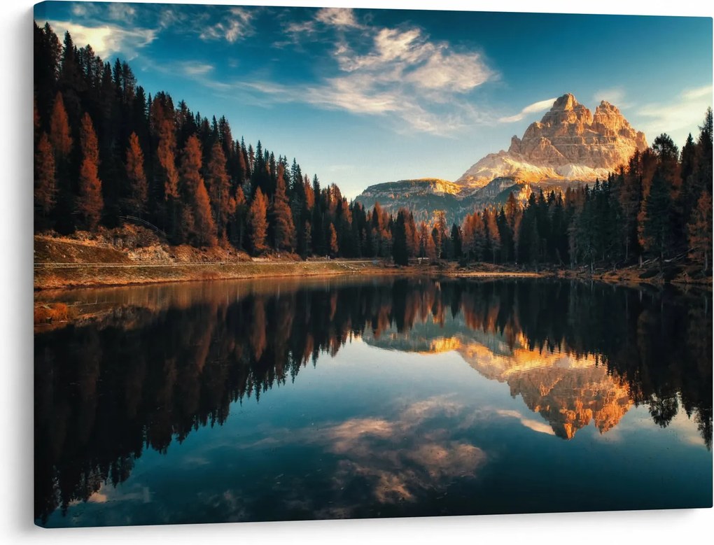 Kép - alpesi, olaszország, dolomitok, Antorno (70x50 cm)