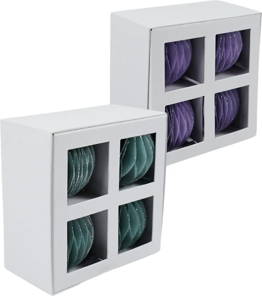 ORLISS papírdísz készlet 4 db - több színben Termék színe: Lila