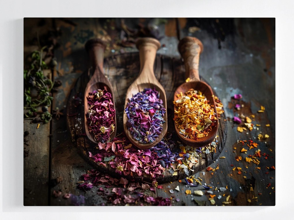 Vászonkép Canvas Konyha Gyógynövények Természet Fűszerek Gyógynövények 100x75