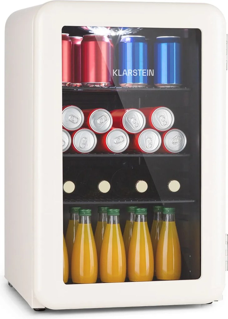 Klarstein PopLife 70, italhűtőszekrény, 0 - 10 °C, retro kivitel, LED
