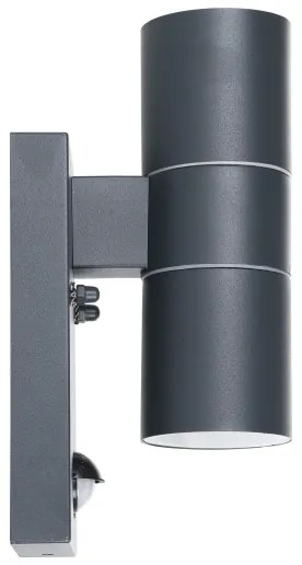 Eglo 32899-LED Kültéri fali lámpa érzékelővel RIGA 5 2xGU10/3W/230V IP44