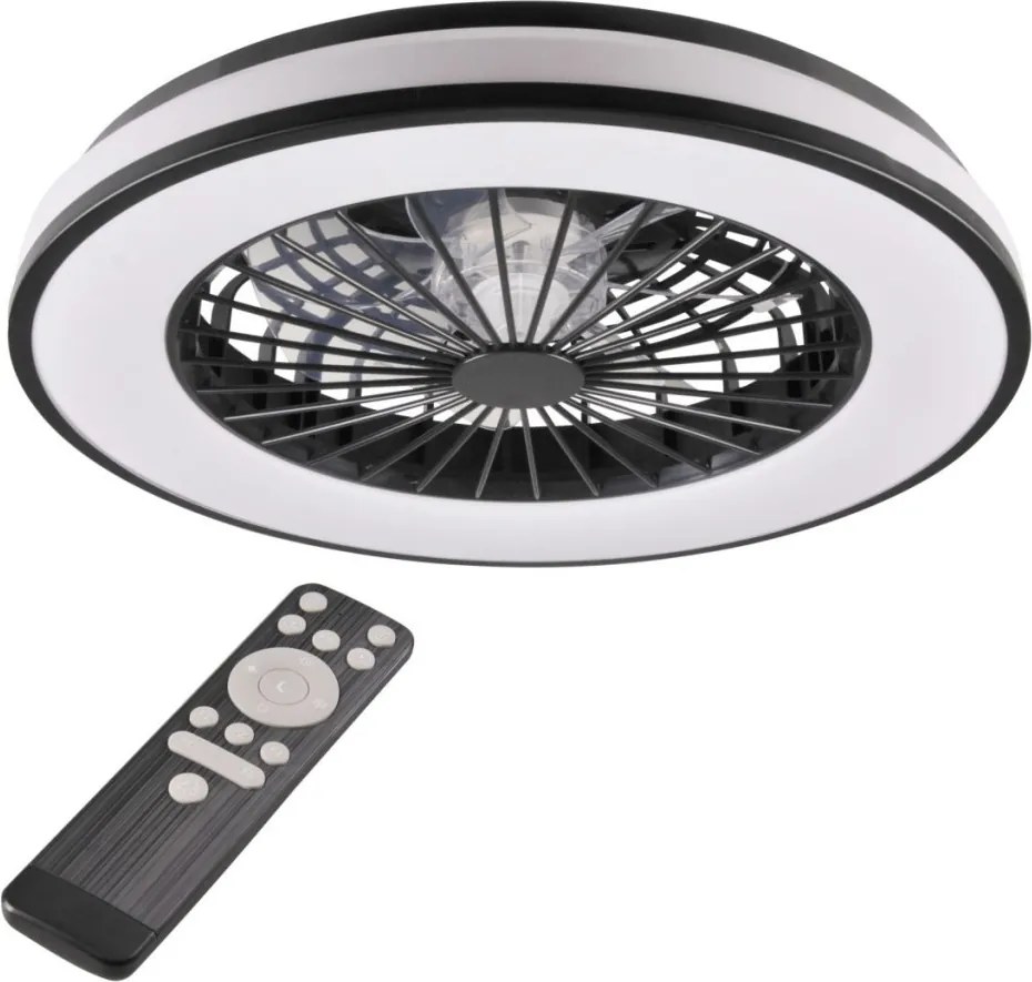 Polux KENYA 325808 Ventilátor 1x48W/LED 3000K-6000K 5300lm IP20