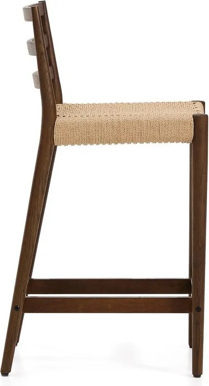 Barna-natúr színű tölgyfa bárszék (ülésmagasság 65 cm) Analy – Kave Home