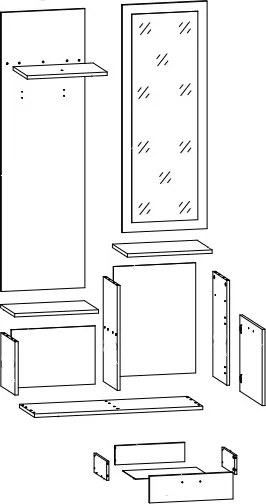 Előszoba garnitúra B202