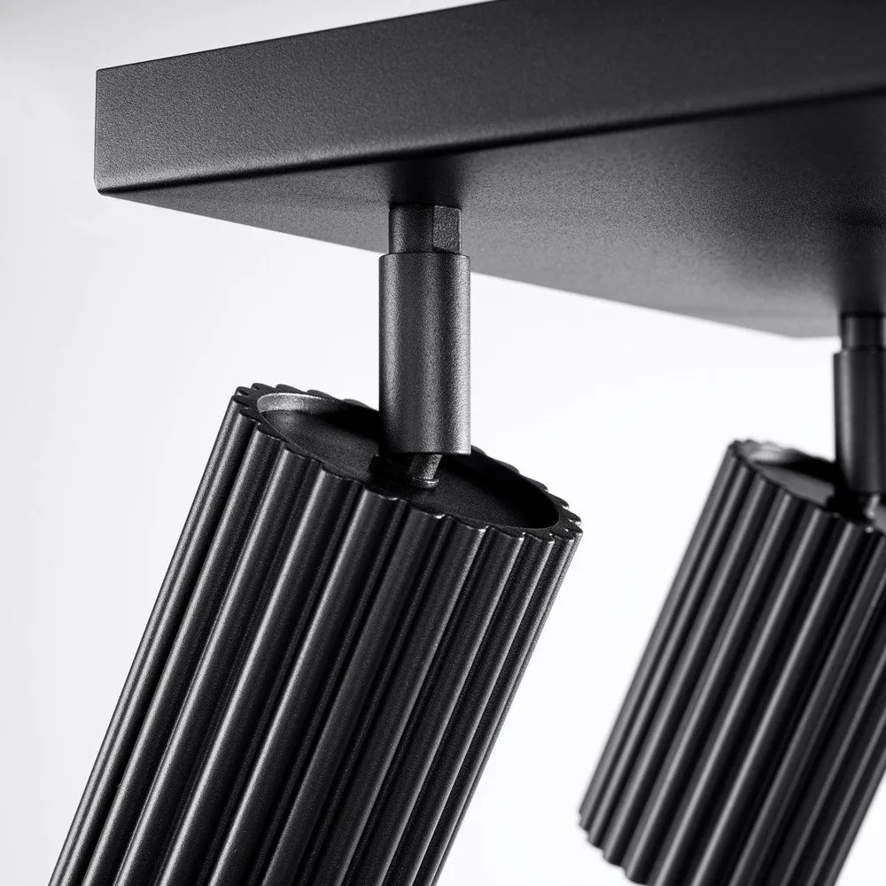 Fekete fém spotlámpa ø 6,5 cm Gleam – Sollux