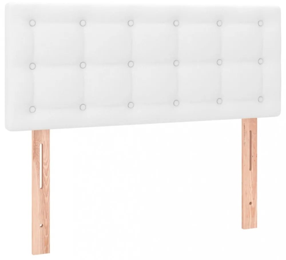 fehér műbőr fejtámla 100x5x78/88 cm