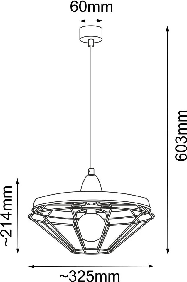 Antigo Alkaba 5013 Függőlámpa 1x60W/E27 IP20