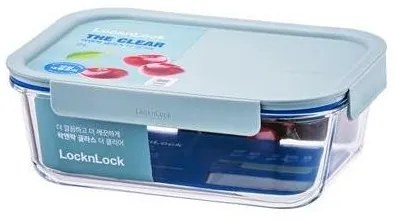 LOCKnLOCK Téglalap alakú üvegedény CLEAR, 2 l ,menta színű, 2 l