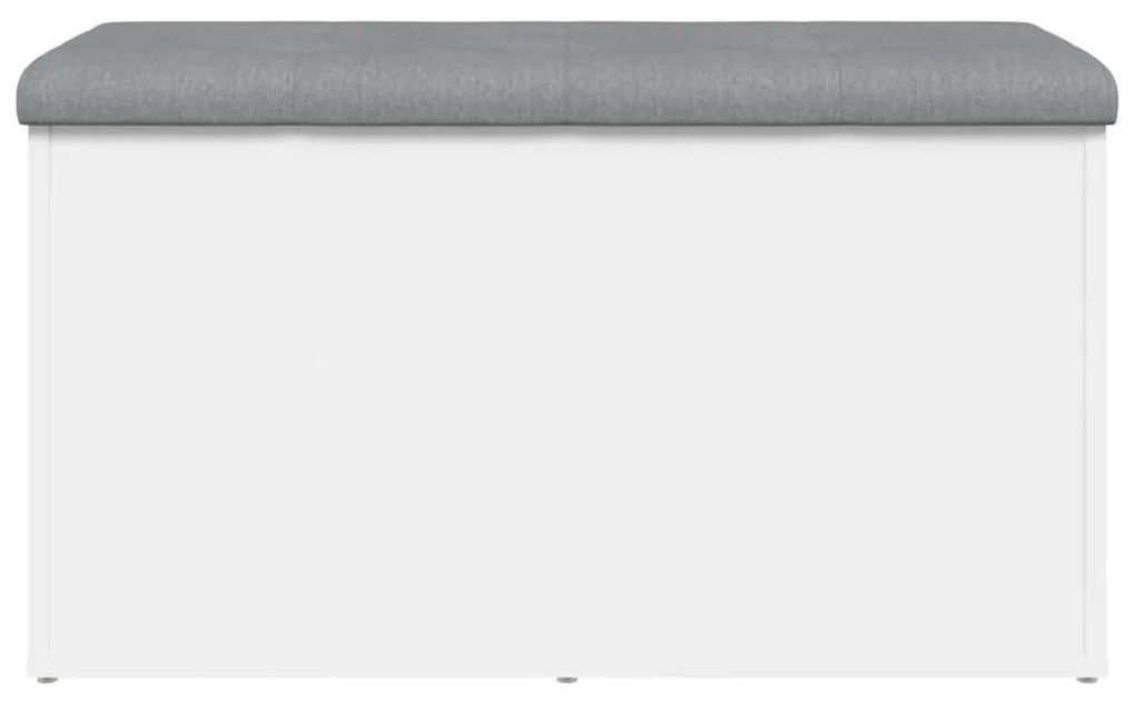 fehér, rétegelt fa tárolópad 82 x 42 x 45 cm