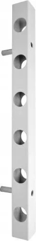 Divino acél bortartó, fehér, 6 lyukú