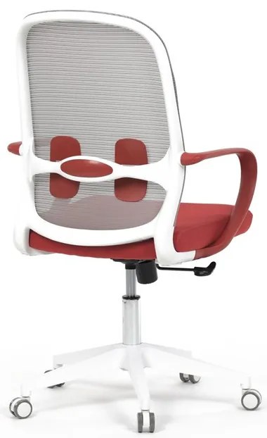 Forgószék piros szövettel. KA-S425 RED