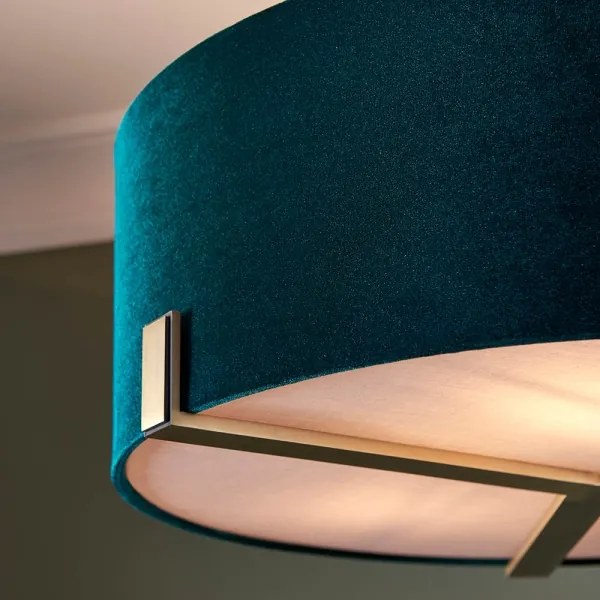 Endon 95839 - Csillár rúdon HAYFIELD 3xE27/40W/230V réz/zöld